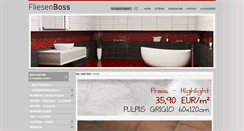 Desktop Screenshot of fliesenboss.de