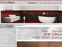 Tablet Screenshot of fliesenboss.de